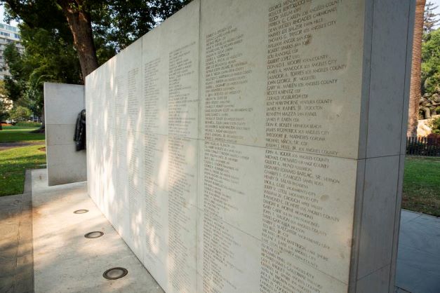 California Firefighters Memorial Wall